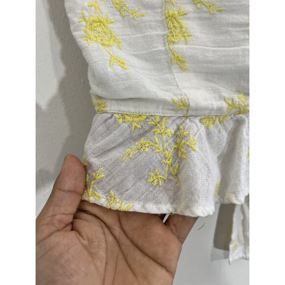 Cottagecore Coastal Boho Romantic Festival Beachy Vacation Crop Top M Coquette - Picture 12 of 15